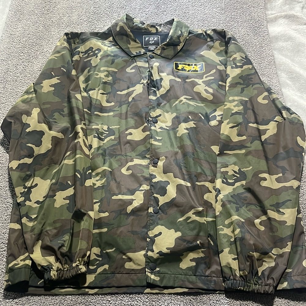 Fox camp button down light jacket